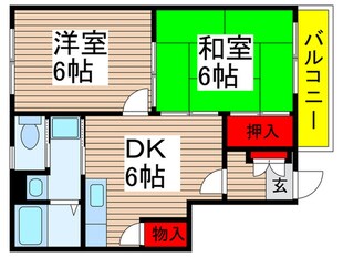 フラワーパレスの物件間取画像